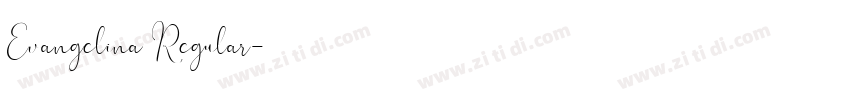Evangelina Regular字体转换